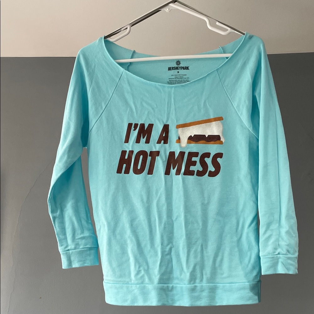 Blue Graphic Sweatshirt